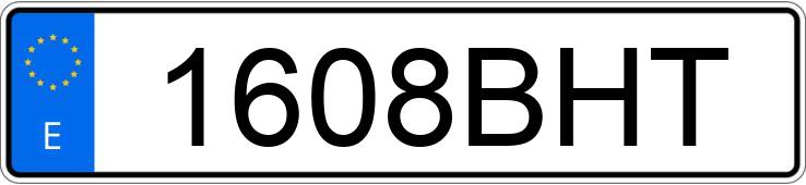 Numer rejestracyjny 1608BHT posiada SEAT LEON