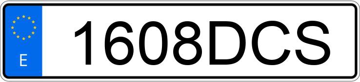 Numer rejestracyjny 1608DCS posiada SEAT ALTEA