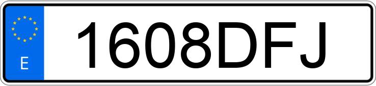 Numer rejestracyjny 1608DFJ posiada TOYOTA YARIS