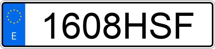 Numer rejestracyjny 1608HSF posiada BMW SERIE 3