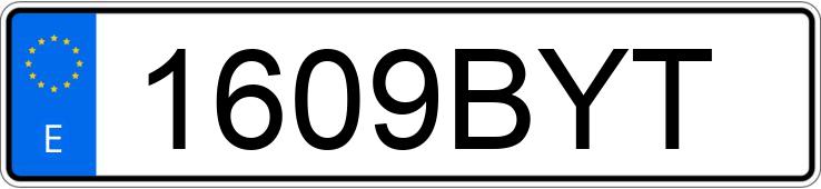 Numer rejestracyjny 1609BYT posiada VOLKSWAGEN GOLF Numer rejestracyjny 1609BYT posiada VOLKSWAGEN GOLF