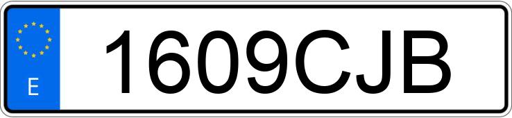 Numer rejestracyjny 1609CJB posiada PEUGEOT 206