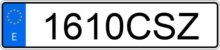 Numer rejestracyjny 1610CSZ posiada LEXUS IS 200