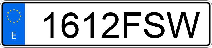 Numer rejestracyjny 1612FSW posiada VOLKSWAGEN POLO