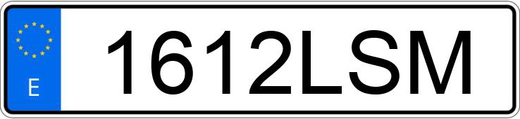 Numer rejestracyjny 1612LSM posiada AUDI A3 SPORTBACK