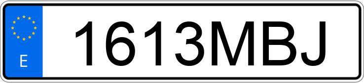 Numer rejestracyjny 1613MBJ posiada DACIA DUSTER