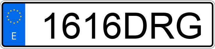 Numer rejestracyjny 1616DRG posiada CITROEN XSARA