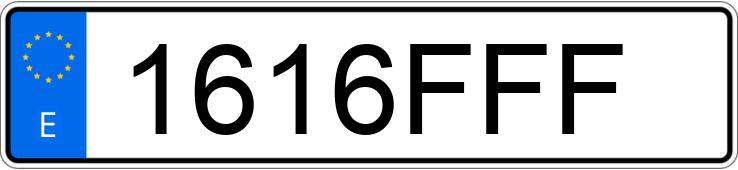 Numer rejestracyjny 1616FFF posiada MERCEDES SPRINTER