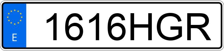 Numer rejestracyjny 1616HGR posiada HONDA CIVIC