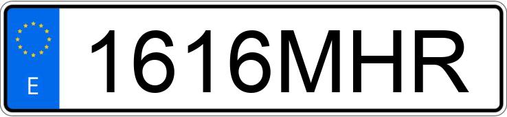 Numer rejestracyjny 1616MHR posiada RENAULT MASTER