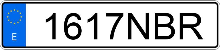 Numer rejestracyjny 1617NBR posiada BMW SERIE 7