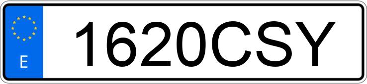 Numer rejestracyjny 1620CSY posiada SEAT LEON