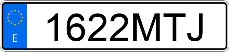 Numer rejestracyjny 1622MTJ posiada PEUGEOT EXPERT