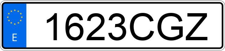 Numer rejestracyjny 1623CGZ posiada RENAULT MEGANE