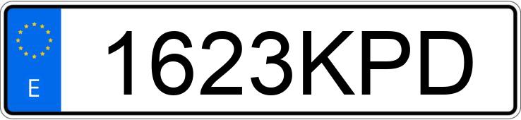 Numer rejestracyjny 1623KPD posiada PEUGEOT 3008