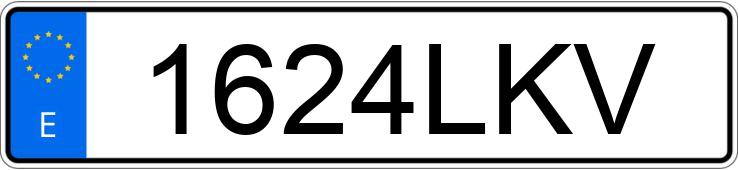 Numer rejestracyjny 1624LKV posiada BMW X1