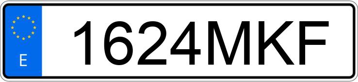 Numer rejestracyjny 1624MKF posiada TOYOTA YARIS