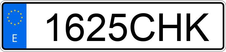 Numer rejestracyjny 1625CHK posiada PEUGEOT 807