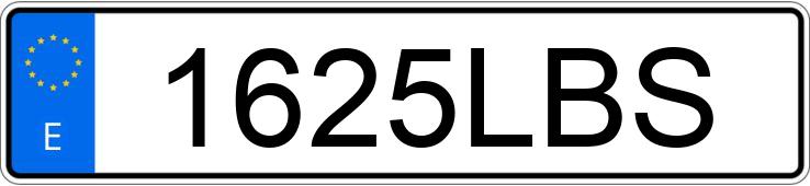 Numer rejestracyjny 1625LBS posiada VOLKSWAGEN GOLF