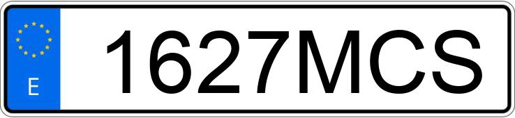 Numer rejestracyjny 1627MCS posiada BMW SERIE 1