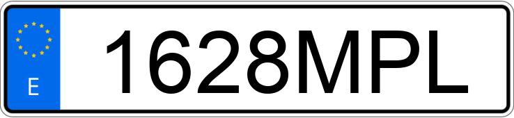 Numer rejestracyjny 1628MPL posiada SEAT IBIZA