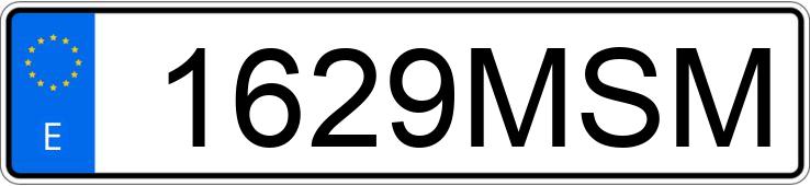Numer rejestracyjny 1629MSM posiada NISSAN INTERSTAR