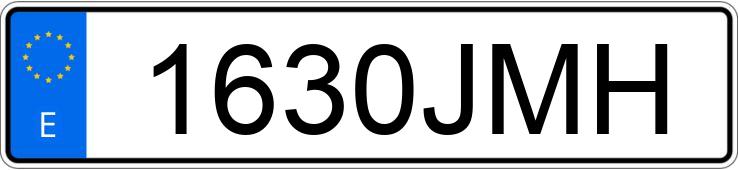 Numer rejestracyjny 1630JMH posiada MERCEDES C (205)