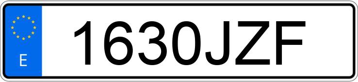 Numer rejestracyjny 1630JZF posiada FORD TRANSIT CONNECT