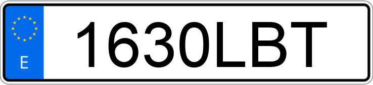 Numer rejestracyjny 1630LBT posiada RENAULT MEGANE