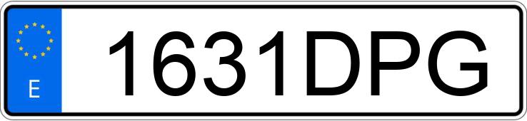 Numer rejestracyjny 1631DPG posiada HONDA @ 125