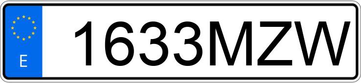 Numer rejestracyjny 1633MZW posiada MBK OCITO