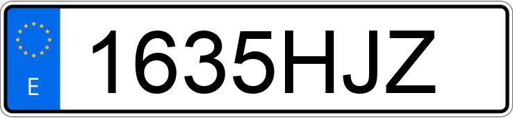 Numer rejestracyjny 1635HJZ posiada MERCEDES A (168-169)