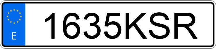 Numer rejestracyjny 1635KSR posiada VOLKSWAGEN POLO