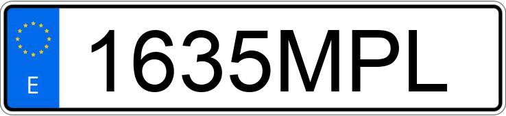 Numer rejestracyjny 1635MPL posiada SEAT IBIZA