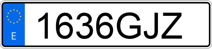 Numer rejestracyjny 1636GJZ posiada VOLKSWAGEN GOLF