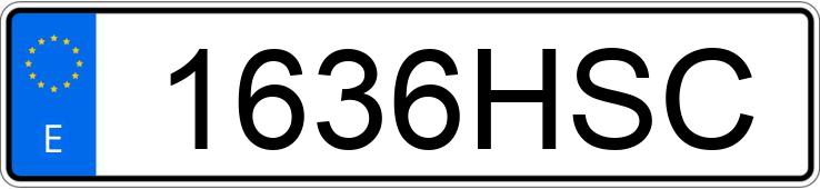 Numer rejestracyjny 1636HSC posiada FIAT PUNTO