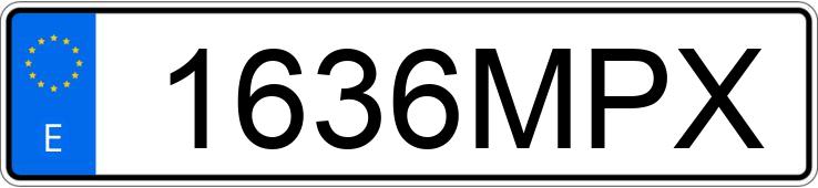 Numer rejestracyjny 1636MPX posiada BMW R 1300