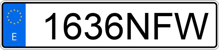 Numer rejestracyjny 1636NFW posiada EBRO S700