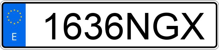 Numer rejestracyjny 1636NGX posiada AUDI A3