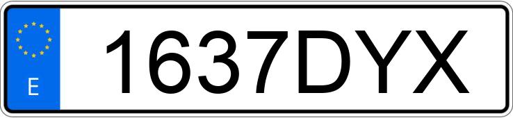 Numer rejestracyjny 1637DYX posiada OPEL VIVARO