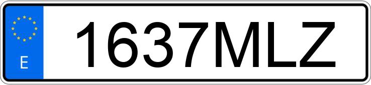 Numer rejestracyjny 1637MLZ posiada MERCEDES EQA (243)