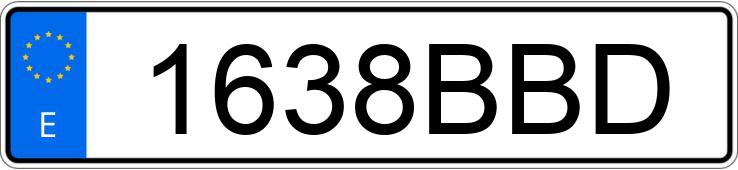 Numer rejestracyjny 1638BBD posiada MERCEDES C (203)