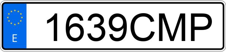 Numer rejestracyjny 1639CMP posiada PEUGEOT PARTNER