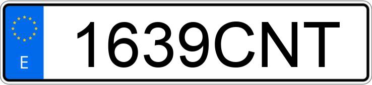 Numer rejestracyjny 1639CNT posiada SEAT LEON