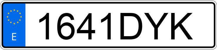 Numer rejestracyjny 1641DYK posiada TOYOTA AVENSIS Numer rejestracyjny 1641DYK posiada TOYOTA AVENSIS