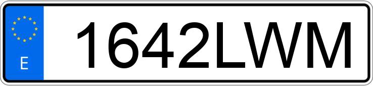 Numer rejestracyjny 1642LWM posiada MAZDA CX-30