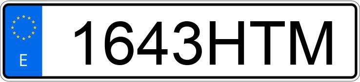 Numer rejestracyjny 1643HTM posiada SEAT LEON ST REFERENCE 1.6 TDI 90