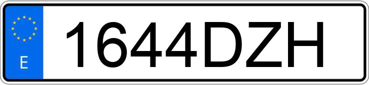 Numer rejestracyjny 1644DZH posiada SAAB 9-5