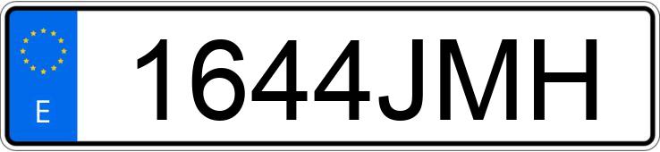 Numer rejestracyjny 1644JMH posiada AUDI A1