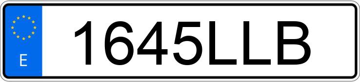 Numer rejestracyjny 1645LLB posiada AUDI A5